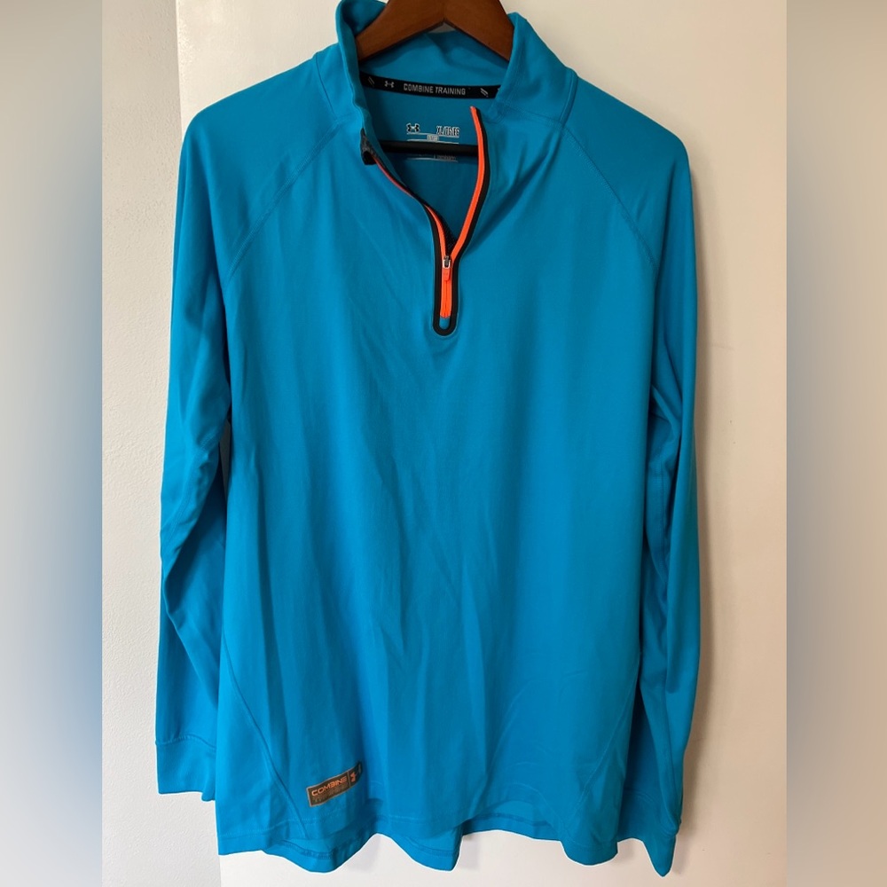 Mens Under Armour Cold Gear Combine Training 1/4 Zip Pullover Size XL